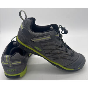 KEEN Chandler CNX Grey & Lime Green Athletic Shoes Size 5 Big Kids